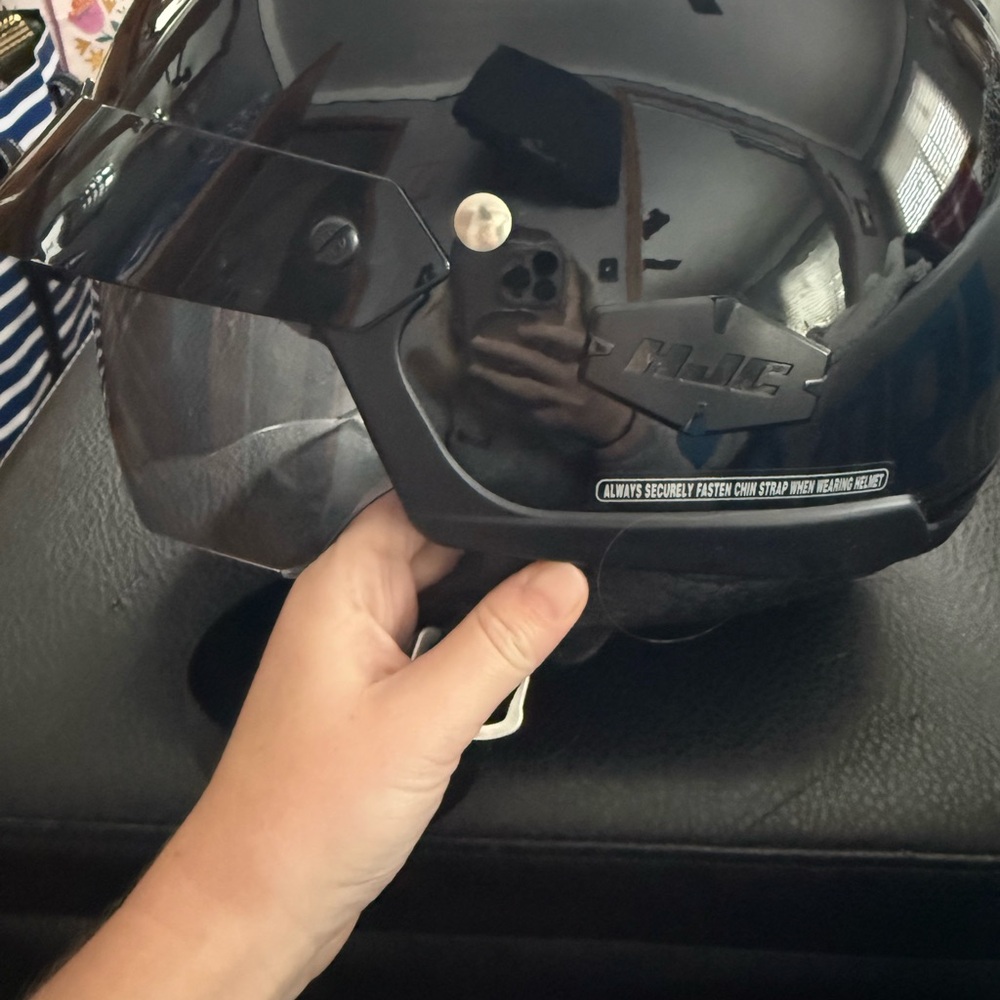 Black HJC XS helmet!